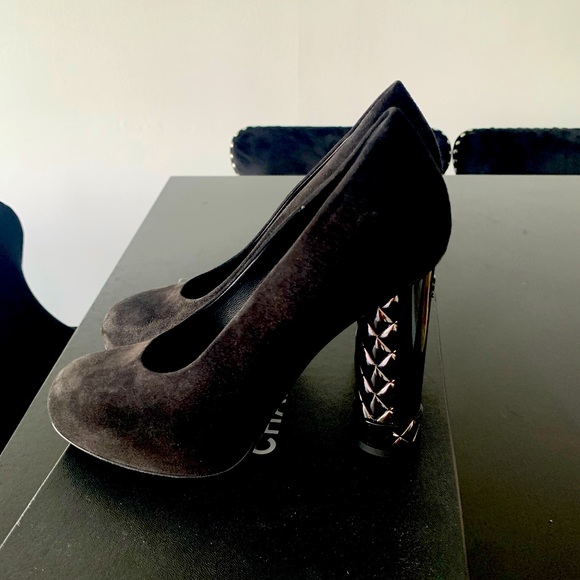 NWB Chanel suede calfskin black size 38 - Picture 2 of 8